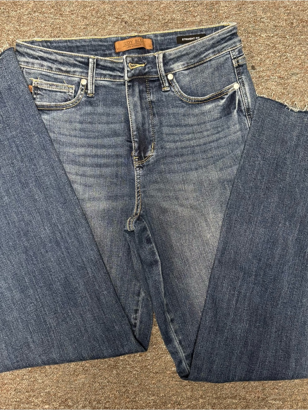 Judy Blue Denim jeans. Like new. Raw hem.